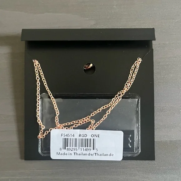 COACH Rose Gold Open Circle Double Strand Toggle Bracelet NWT - Picture 2 of 2